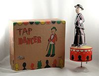 Karmakara Wind-Up Collectible White Tin Toy Tap Dancer With Cane Hessen - Körle Vorschau