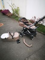 Kinderwagen Teutonia Braun, mit Babyschale und Maxi Cosy Halter Nordrhein-Westfalen - Schwelm Vorschau