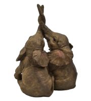 Elefanten Paar Deko Tierfigur Skulptur  Höhe ca. 28 cm Bayern - Rennertshofen Vorschau