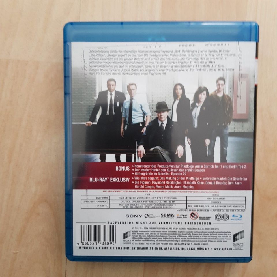 The Blacklist: Staffel Eins (Blu Ray) in Friedrichsdorf