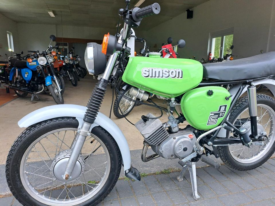 Simson S51 3-gang Nr.:B466 Standort Fehrbellin in Fehrbellin