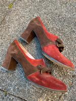 Damenschuh Bally Suisse Gr. 37,5 Trachtenschuh rot braun München - Untergiesing-Harlaching Vorschau