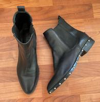 Chelsea Boots Guess 38 schwarz Stiefelette Booties Leder Nieten München - Pasing-Obermenzing Vorschau
