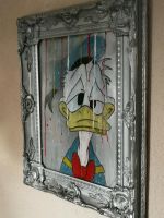 Unikat Acryl Bild Handgemalt Donald Duck  gerahmt  Pop Art Hessen - Gründau Vorschau