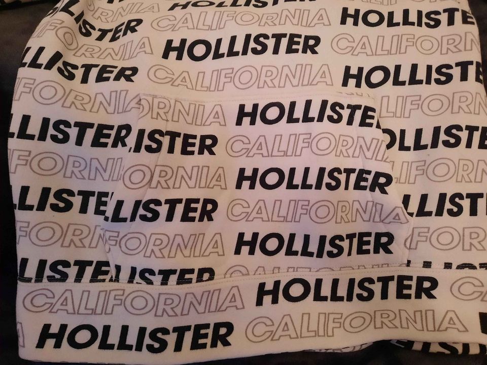 Hollister Hoody, weiß mit Kapuze, Gr.176 oder S, Unisex in Berlin