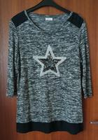 Longshirt Tunika Shirt schwarz/weiß Pailletten Gr.40/42/44/M/L/XL Baden-Württemberg - Calw Vorschau