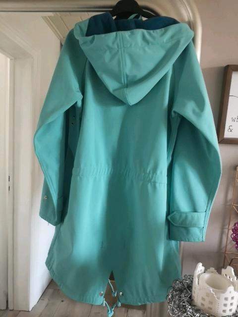Derbe, Regen - Softshell Mantel, Gr. 38,türkis, selten getragen in Cramme