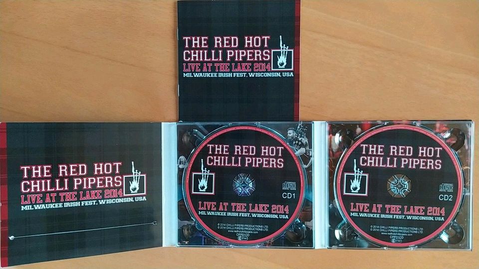 Doppel CD Red Hot Chilli Pipers Live At The Lake 2014 in Binzen