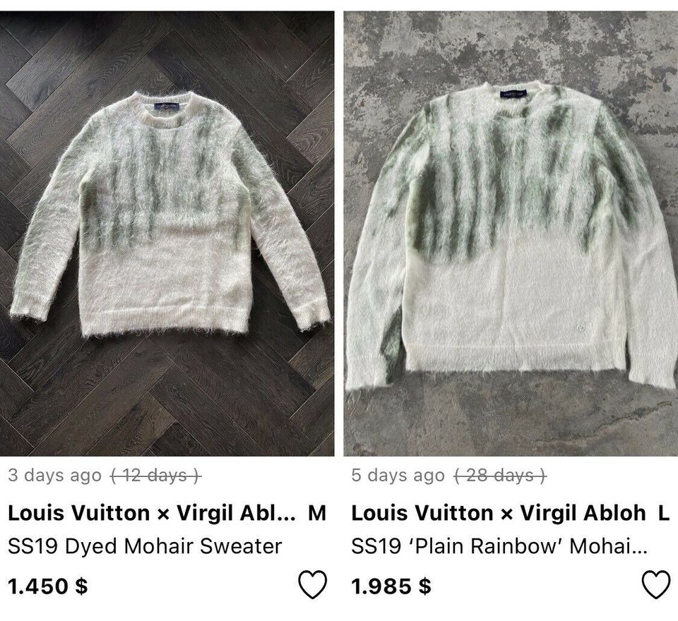 Louis Vuitton SS19 Impala mohair sweater