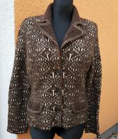 Marc Cain damen warme  Strickjacke n.5 braun-weiß,86%Wolle West - Unterliederbach Vorschau