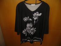 Shirt 3/4 Arm mit Blumenmotiv und Glitzer Hessen - Glashütten Vorschau