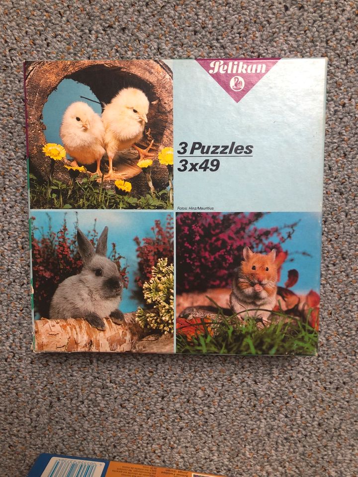 Puzzle 2 Stück a 3*49 Teile in Affalterbach  