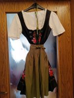 Dirndl schwarz grün 34 mit Bluse und Schürze Baden-Württemberg - Neuenstein Vorschau