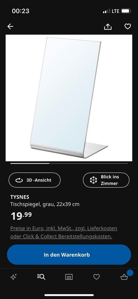 Tysnes tischspiegel Ikea in Gießen