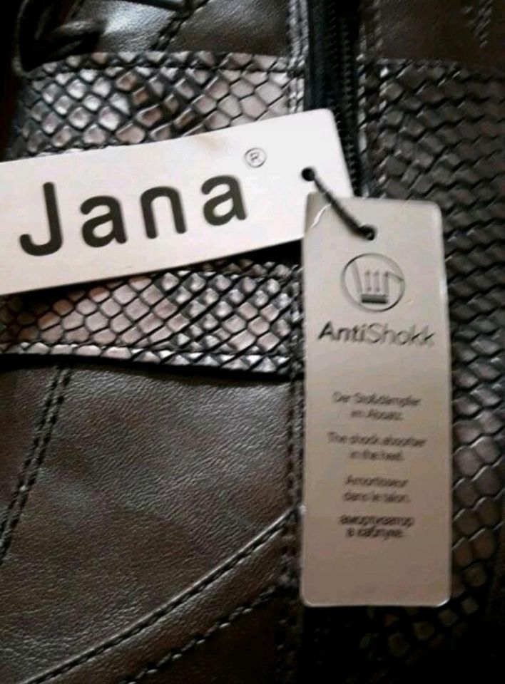 Jana Stiefeletten Braun Anti-Shokks Absatz chic in Karlsruhe