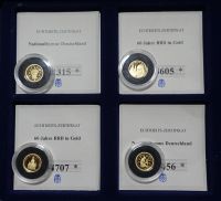 Münze – 4 Stück - 585 Gold – 11mm - Gedenkprägung Sachsen-Anhalt - Halle Vorschau