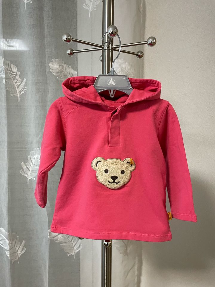 Steiff Baby Mädchen Sweatshirt mit Quietsche Bär und Kapuze Gr.86 in München