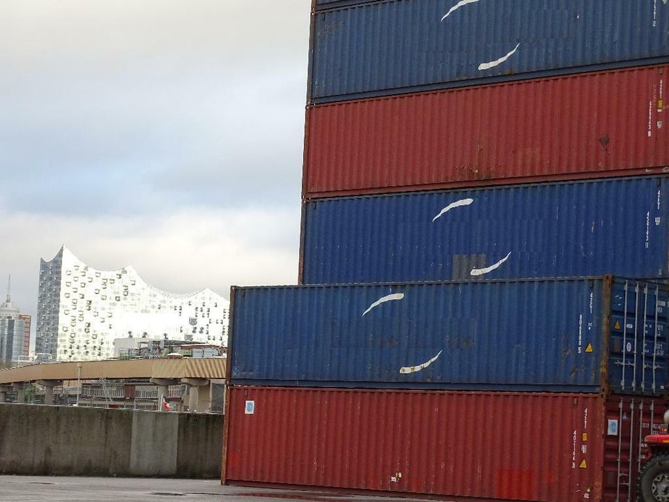 20`OT Open Top Container, Seecontainer, Schiffscontainer, in Hamburg