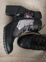 Bugatti Stiefeletten Schnürung 38 schwarz Leder Samt OVP Simen Berlin - Karlshorst Vorschau