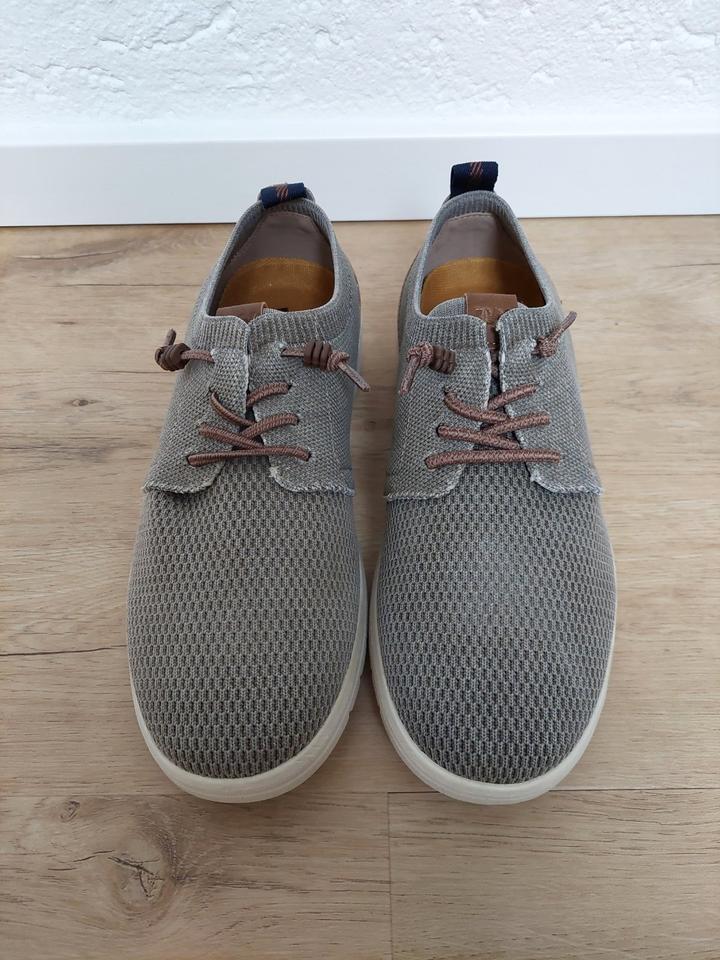 NEU Braune Knit Sneaker Schnürer Halbschuhe Weinbrenner, Gr. 40 in Ergoldsbach