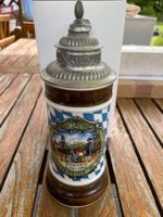 Bierkrug 1L -100 Jahre Trachtenvereine in Bayern - Mit Zinndeckel Bayern - Gilching Vorschau