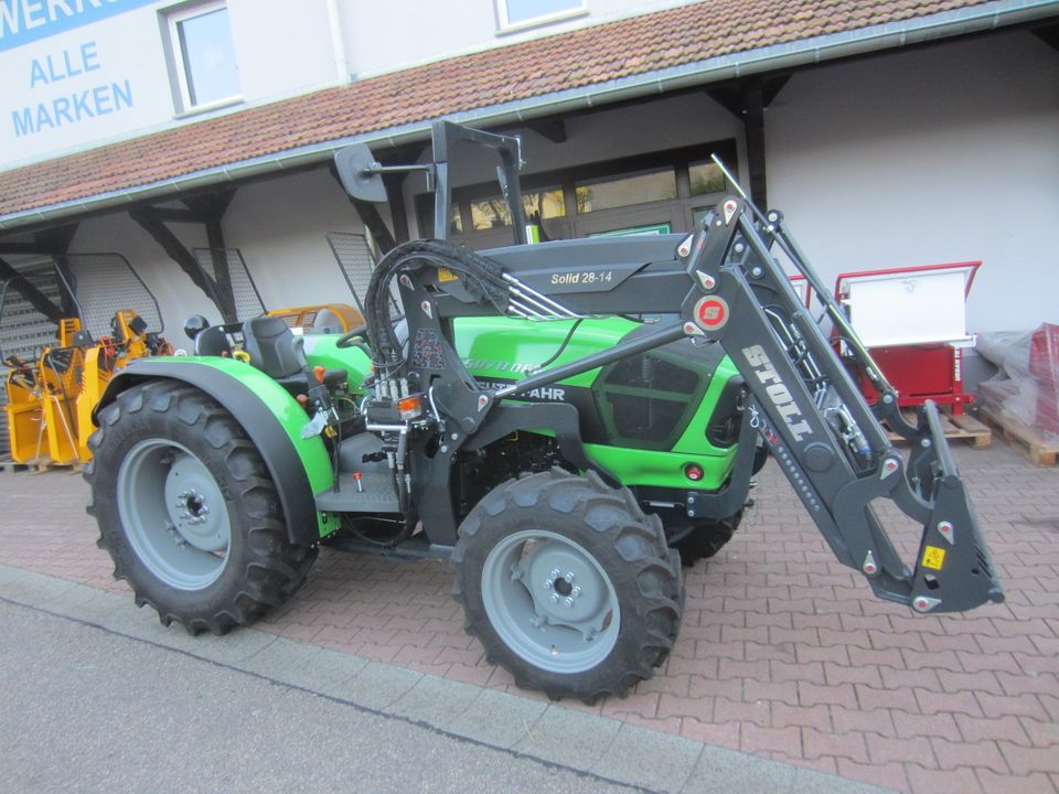 DEUTZ 5070 DF Keyline Frontlader Stoll 28-14P in Glashütte