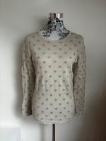 Mango Sweatshirt Shirt Langarmshirt Pulli beige Punkte M Bayern - Würzburg Vorschau