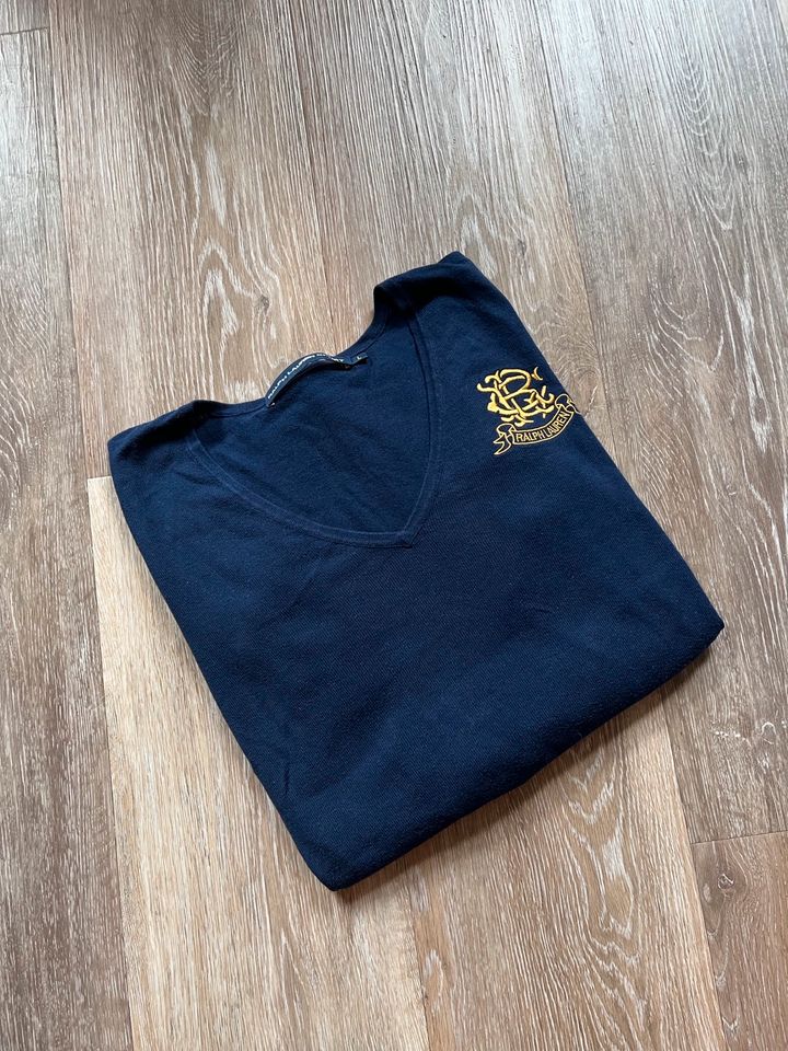 Ralph Lauren Pullover / Hoodie marineblau/Gold M/L in Heuchelheim