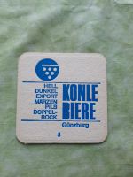 Alter Bierdeckel, Konle Biere, Traubenbrauerei Günzburg Bayern - Günzburg Vorschau