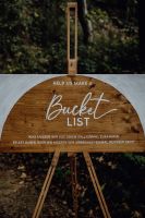 Holzschild Hochzeit Bucket List Aufsteller Boho Köln - Kalk Vorschau