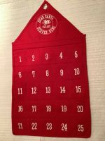 H&M Home Adventskalender Stoff rot Neuwertig Hessen - Wiesbaden Vorschau