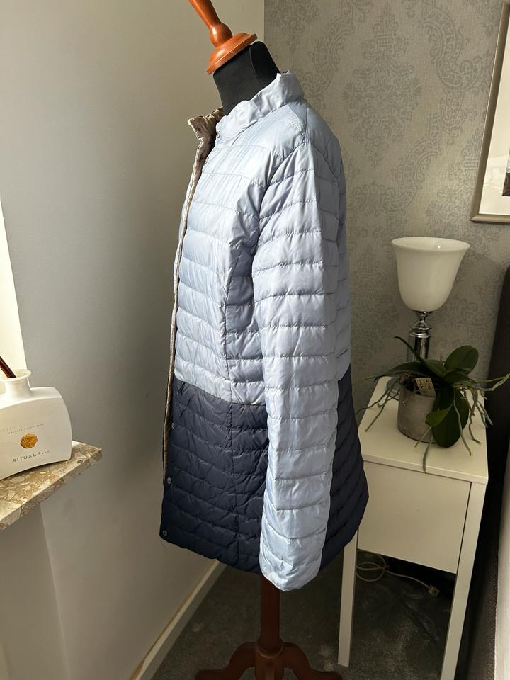 Milestone Daunen Jacke Mantel Zweiseitige gr. 40 Blau&Beige in Riedstadt