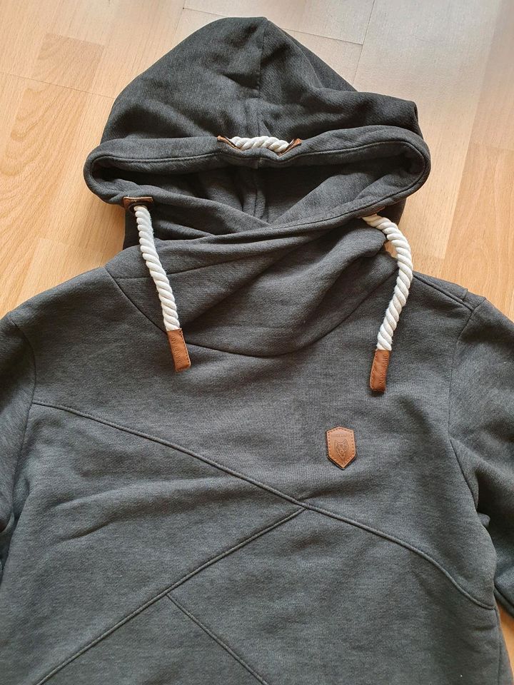 Herren Naketano Hoodie Schnizzel Dizzel Popizzel Größe S in grau in Herne