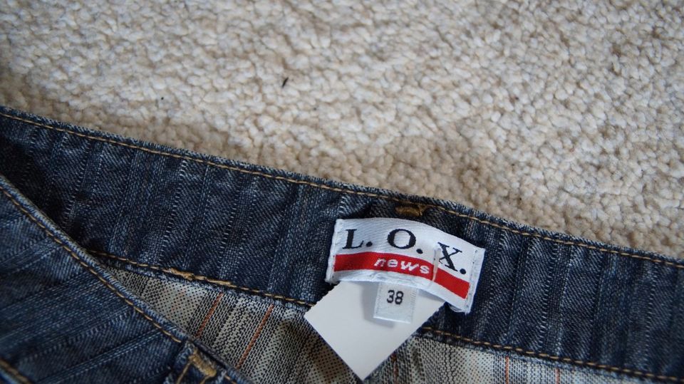 #Jeans, Gr. 38, #L.O.X. #anthrazit, #weich, #wie neu in Pfaffenhofen a.d. Ilm