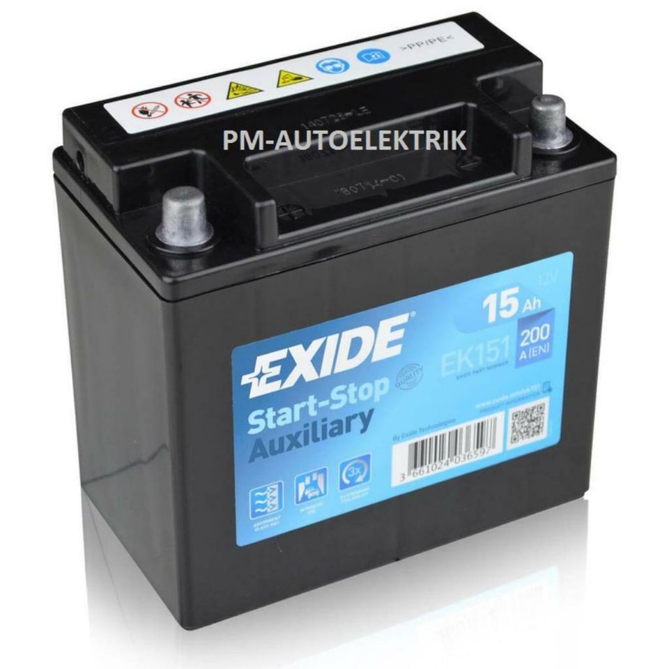 ✅EXIDE-AUTOBATTERIE-VW-AUDI-BMW-MERCEDES-FORD-OPEL-LKW in Bielefeld