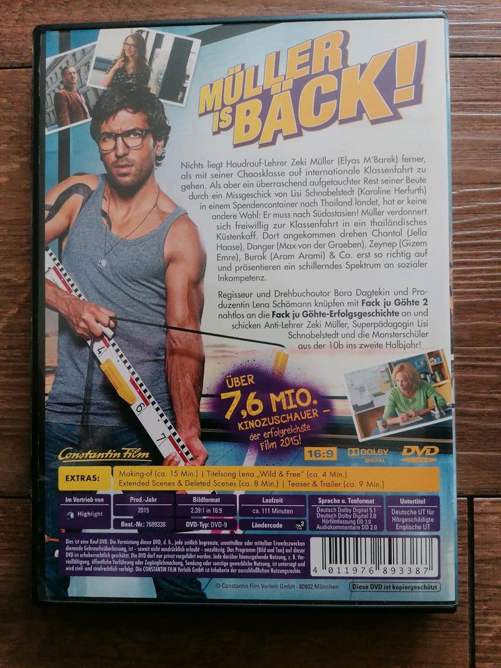 Fack ju Göhte 2 DVD Film Komödie Deutsch Eliyas M'Barek in Lüneburg