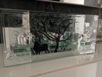 Teelichthalter Spiegel Glas 3D effekt Rehe Weihnachten Silber Nordrhein-Westfalen - Altenbeken Vorschau