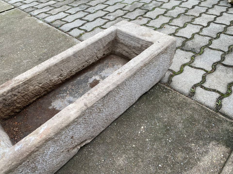Sandstein Trog antik ca. 200 Jahre alt Futtertrog Schweinetrog in Neuenkirchen