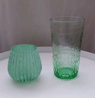 2 grüne Vasen, Glas Baden-Württemberg - Schorndorf Vorschau