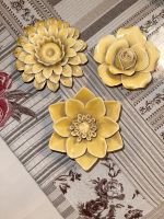 3 Schöne gelbe Keramik Deko. Blumen Köln - Nippes Vorschau