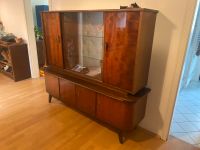 Mid Century Wohnzimmerschrank Schrank Glasschrank Vintage Holz Leipzig - Leipzig, Südvorstadt Vorschau