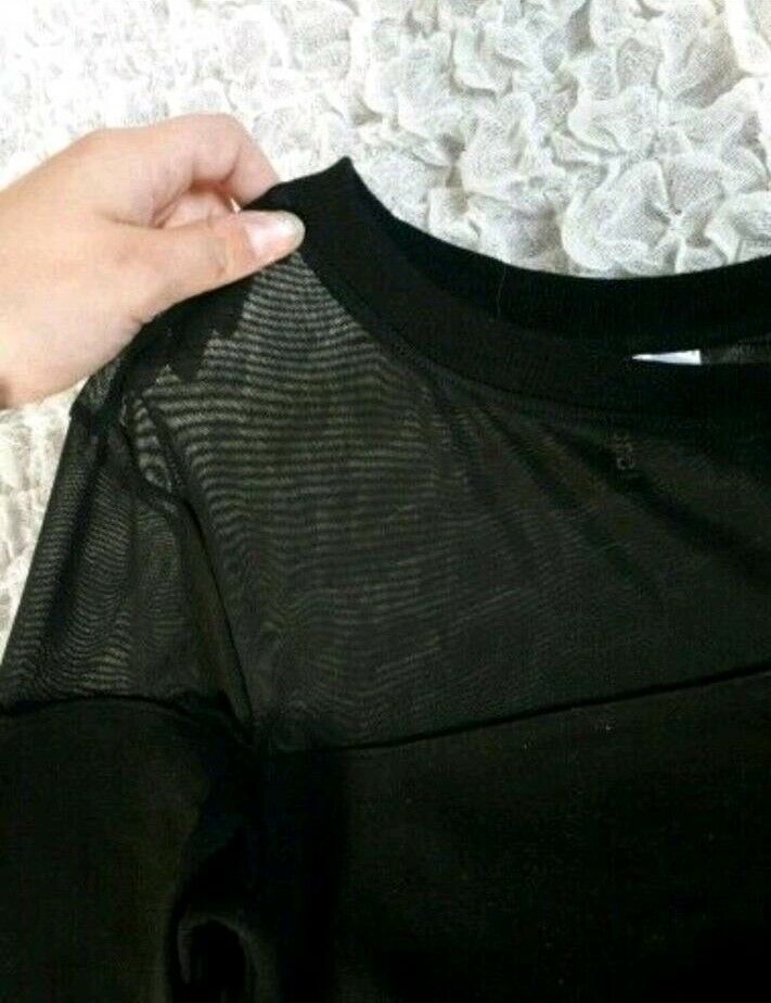 Pullover transparentes Dekolleté XS schwarz Mädchen Damen in Leipzig