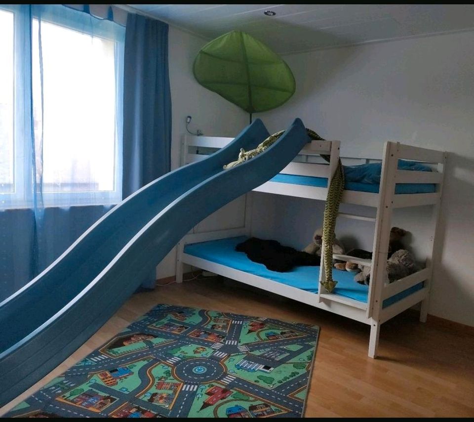 Ikea Kinderbett Kinderhochbett Hochbett mit Rutsche 90x200 cm in Merkelbach