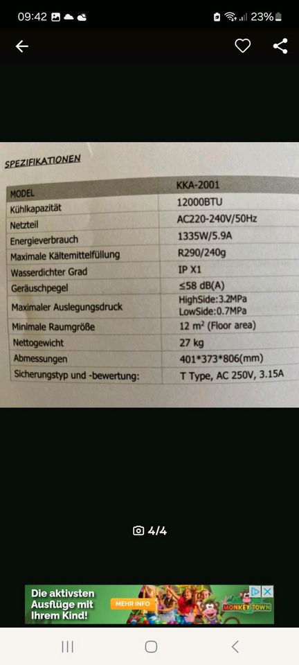 Mobile klimaanlage 4in1 in Hagen