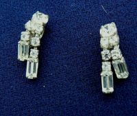 2 Stück Ohrringe Clips Straß Modeschmuck * Nordrhein-Westfalen - Kirchlengern Vorschau