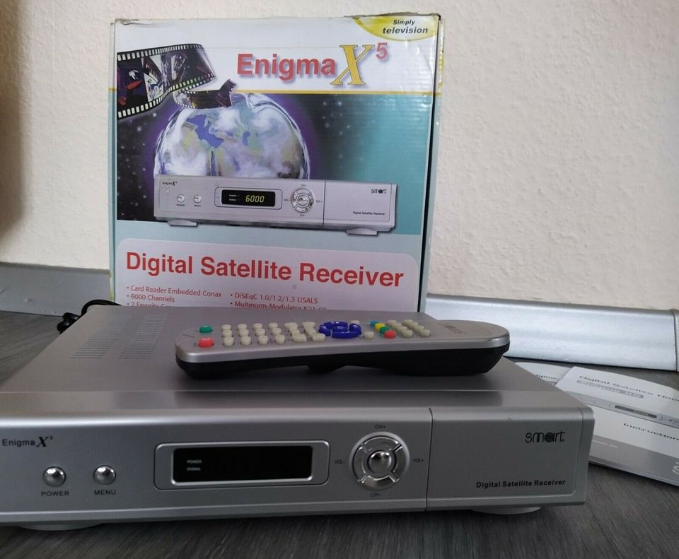 Smart Enigma X5- 1xConax Kartenleser Digital Sat Receiver Satelit in Crailsheim