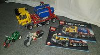 Lego Technic Container-Truck 42024 + 2 kleine Motorräder Sachsen - Rammenau Vorschau