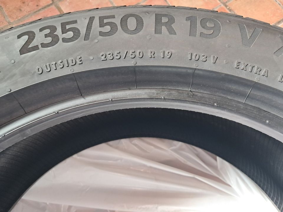 4neue Sommerreifen Continental Contact 6/235/50R 19 V XL (wieneu) in Mannheim