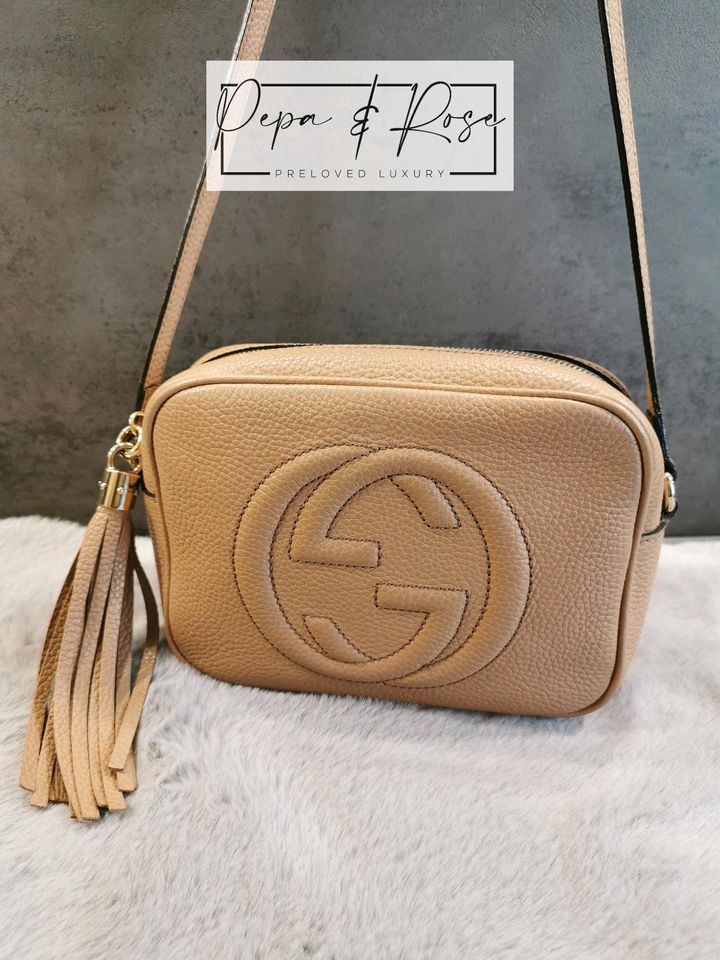 Gucci Soho Disco Bag kleine Tasche in camel/beige in München