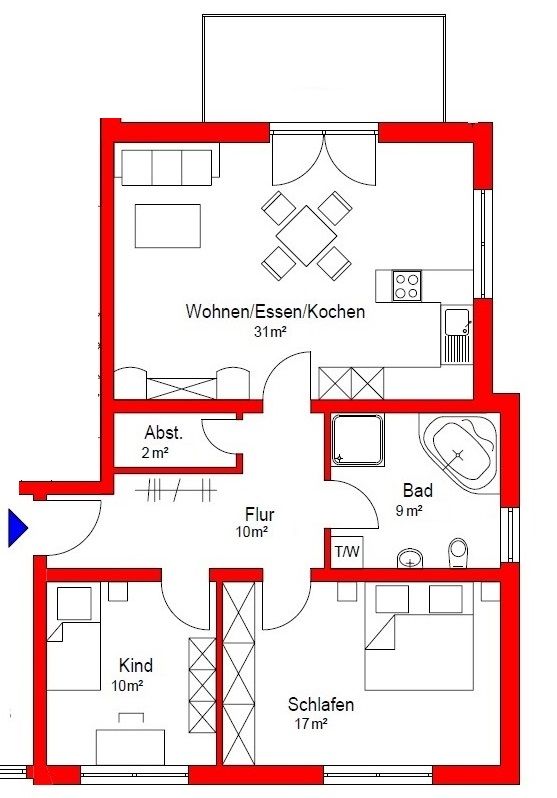 3-Zimmer-Wohnung in Haßfurt in Haßfurt